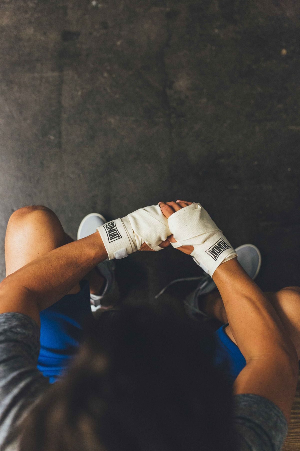 Wrapped hands — Guns Down, Gloves Up community night