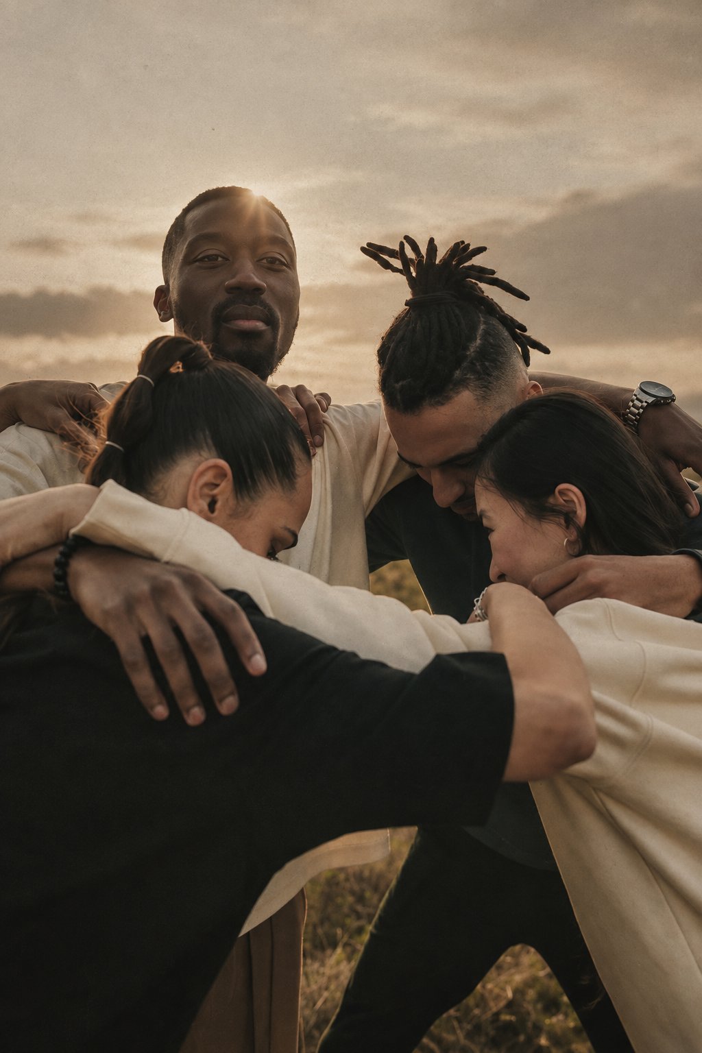A cohort of young people from the neighborhood